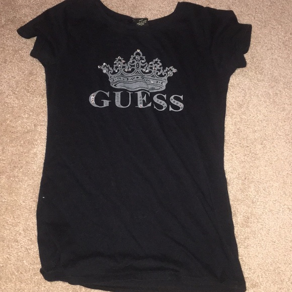 3 Black Short Sleeve Guess shirts - Picture 2 of 4